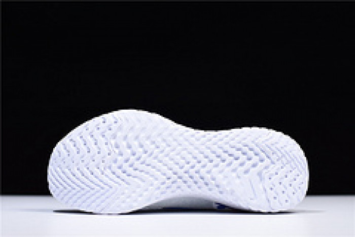 nike epic react flyknit white blue aq0067-993