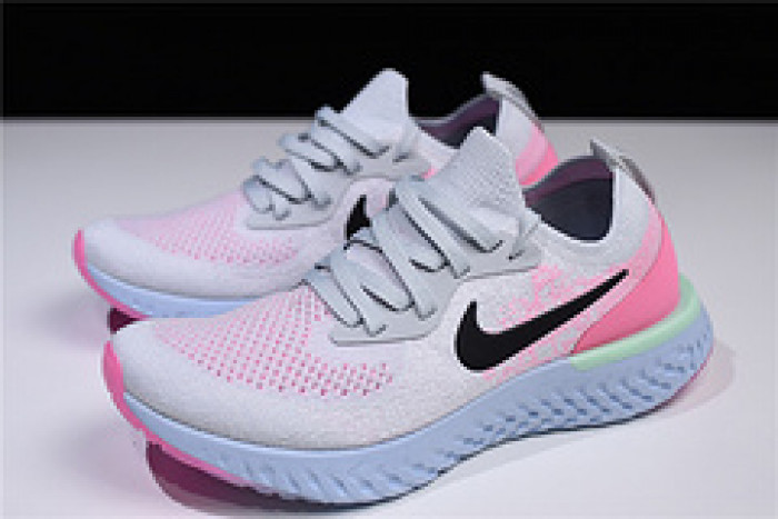 nike epic react flyknit pure platinum womens aq0067-007