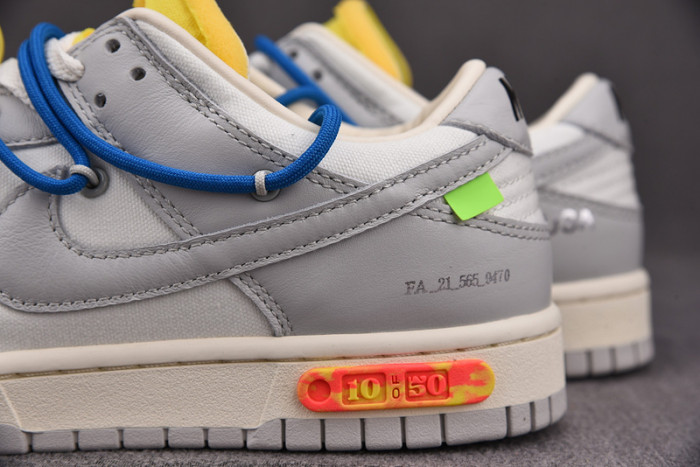 nike dunk low ofw lot 10 dm1602-112