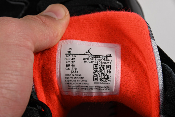 air jordan 7 retro black patent leather 313358-006