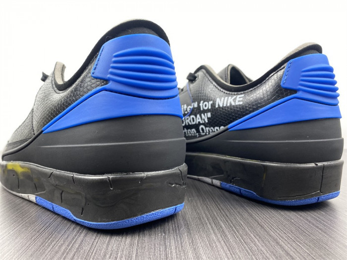 air jordan 2 retro low sp ofw black blue dj4375-004