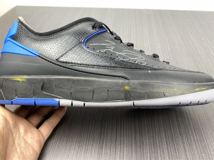 air jordan 2 retro low sp ofw black blue dj4375-004