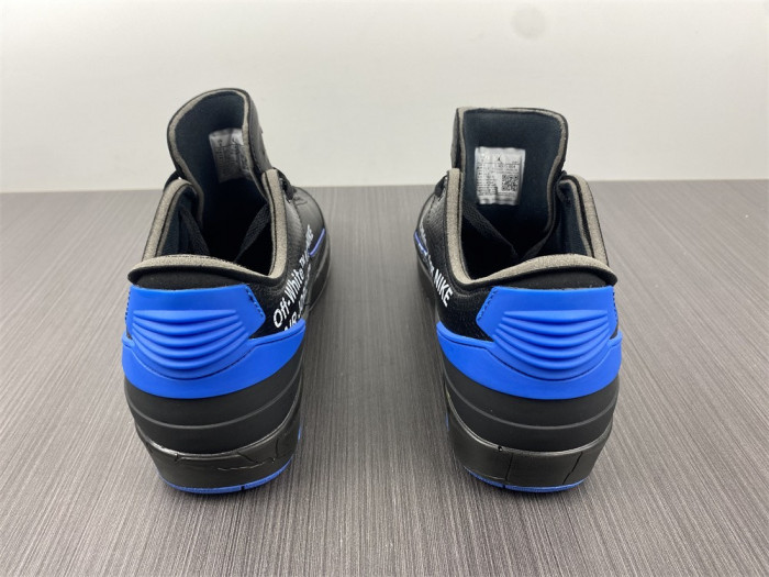 air jordan 2 retro low sp ofw black blue dj4375-004