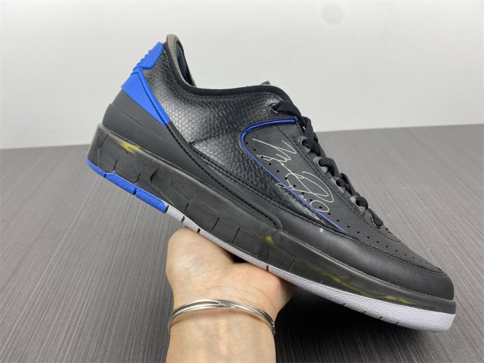 air jordan 2 retro low sp ofw black blue dj4375-004
