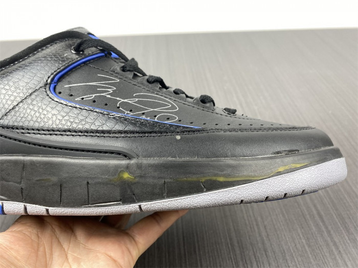 air jordan 2 retro low sp ofw black blue dj4375-004