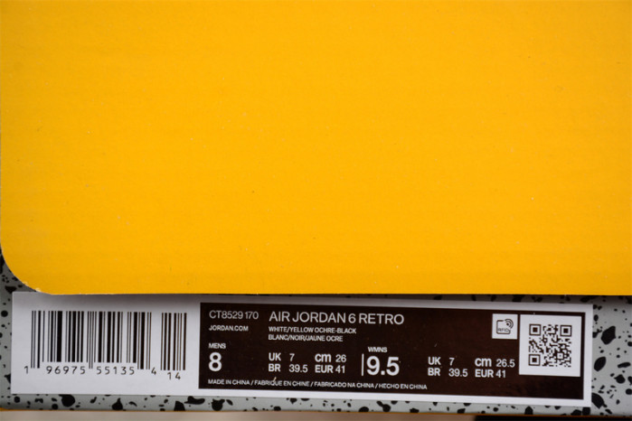 air jordan 6 yellow ochre ct8529-170