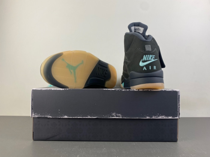 Air Jordan 5 Retro SoleFly Black Aurora Green IU0734-001