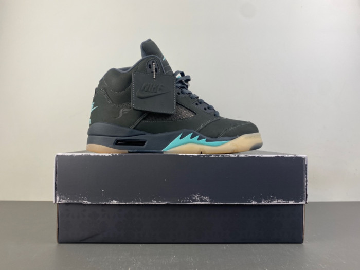 Air Jordan 5 Retro SoleFly Black Aurora Green IU0734-001