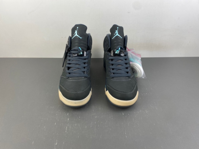 Air Jordan 5 Retro SoleFly Black Aurora Green IU0734-001