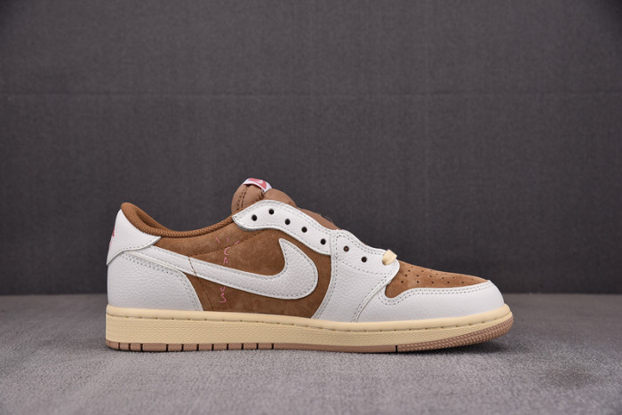Travis Scott x Air Jordan 1 Low “Sail/Shy Pink” DM7866-106