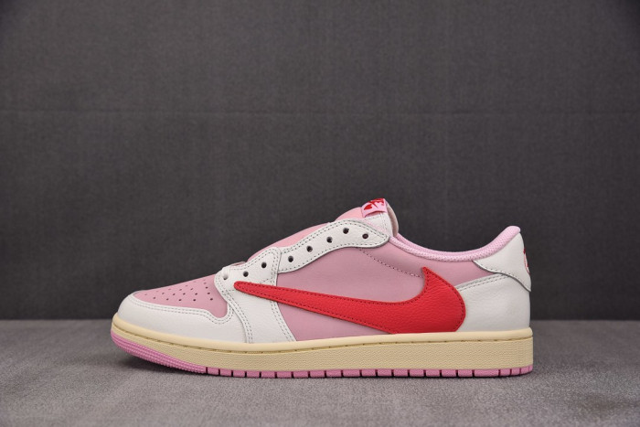 AIR Jordan 1 Retro Low OG SP Travis Scott Sail Tropical Pink IQ7604-101