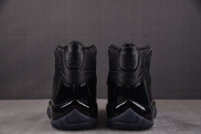 Comme des Garçons x Air Jordan 11 “Triple Black” IV7639-001