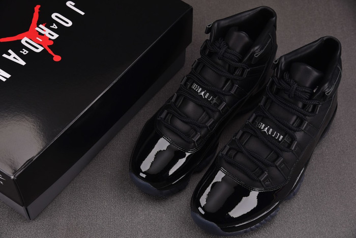 Comme des Garçons x Air Jordan 11 “Triple Black” IV7639-001